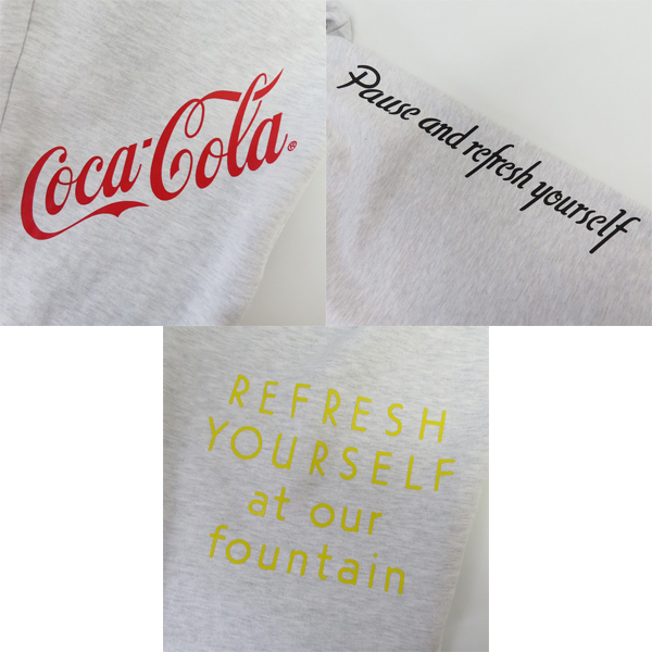 実際に弊社で買取させて頂いた【未使用】ATMOS × COCA-COLA/アトモス×コカ コーラ DRINK DELICIOUS スウェットパンツ AT20-052/Lの画像 6枚目