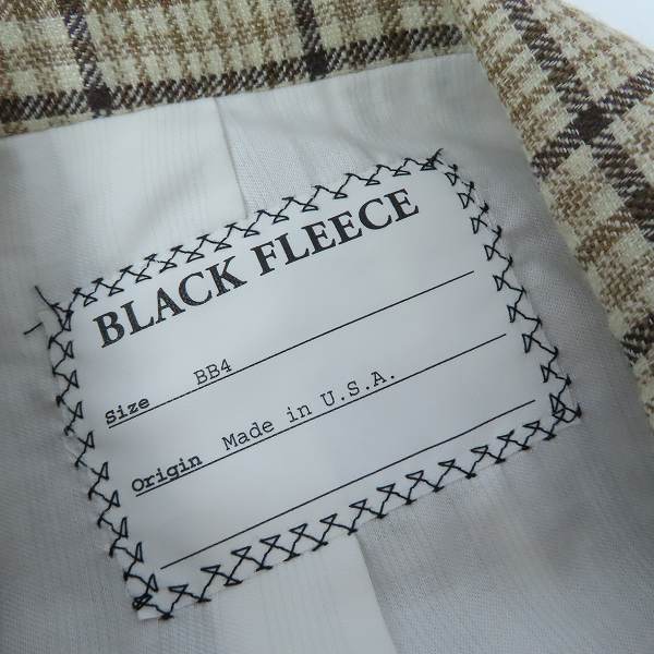 実際に弊社で買取させて頂いたBLACK FLEECE by Brooks Brothers/ブラックフリース ブルックスブラザーズ チェック3Bテーラードジャケット/BB4の画像 2枚目