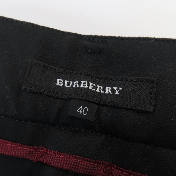 実際に弊社で買取させて頂いた【未使用】BURBERRY/バーバリー ウールパンツ/40の画像 2枚目