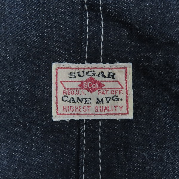 実際に弊社で買取させて頂いたSUGAR CANE/シュガーケーン デニムカバーオール SC14371/36の画像 3枚目