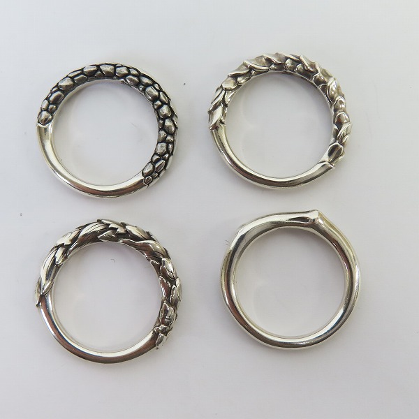 実際に弊社で買取させて頂いた【ギャラ付】Bloody Mary/ブラッディマリー mixture/ミクスチャー 4連リング/17号の画像 5枚目