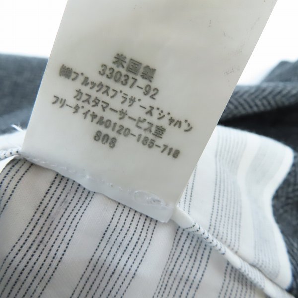 実際に弊社で買取させて頂いたBLACK FLEECE by Brooks Brothers/ブラックフリース ブルックスブラザーズ ウール3Bジャケット グレー×ブラック/BB3の画像 5枚目