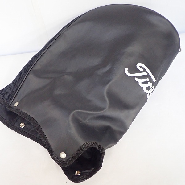 実際に弊社で買取させて頂いたTitleist/タイトリスト 9.5型 CB810-BK キャディバッグ ブラックｘホワイトの画像 8枚目