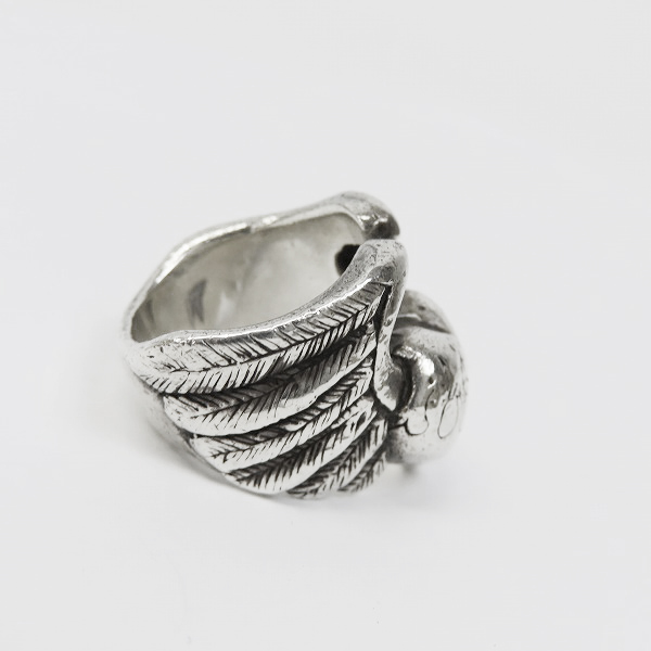 実際に弊社で買取させて頂いた【ギャラ付】CRAZY PIG/クレイジーピッグ Large heart ＆ wings ring CP812/14-14.5号の画像 4枚目