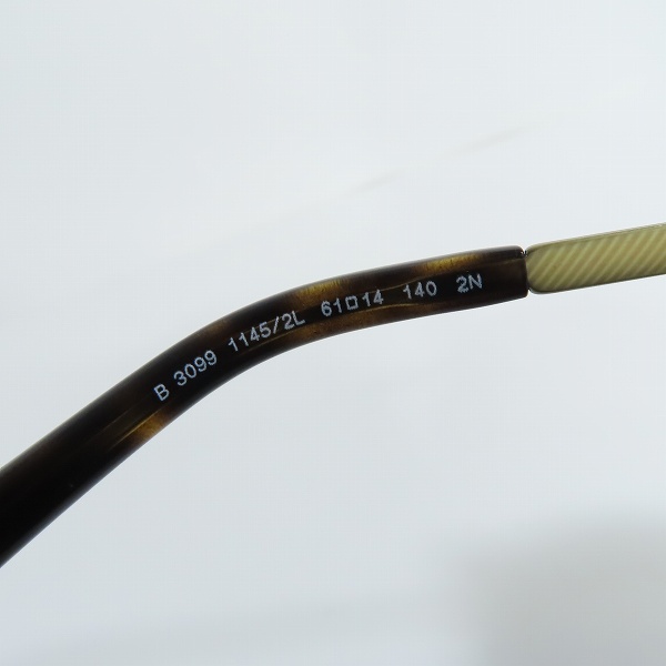 実際に弊社で買取させて頂いたBURBERRY/バーバリー  ティアドロップサングラス B3099 1145の画像 5枚目