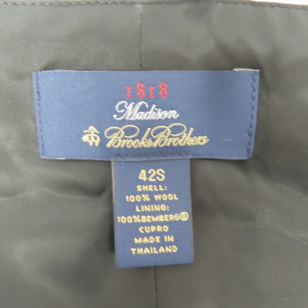 実際に弊社で買取させて頂いたBrooks Brothers/ブルックスブラザーズ 1818 Madison ベスト/ジレ 42Sの画像 2枚目