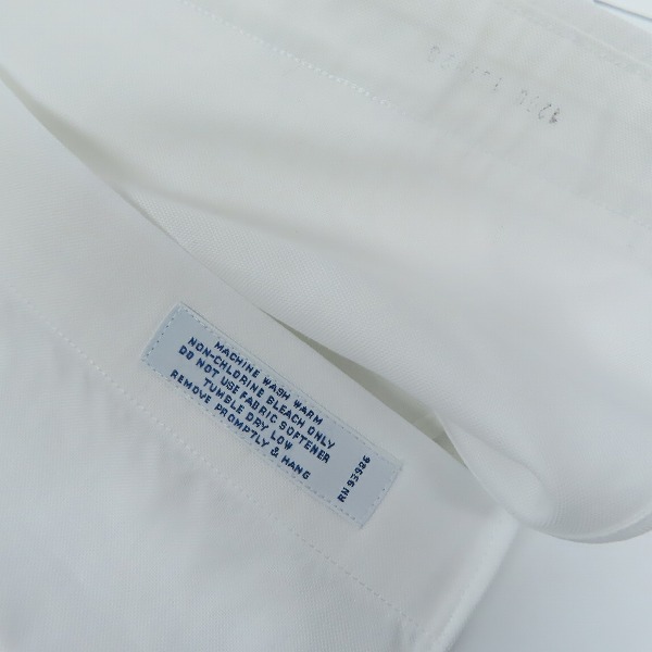 実際に弊社で買取させて頂いたBrooks Brothers/ブルックスブラザーズ B.D.シャツ ホワイト 16.5-34の画像 3枚目