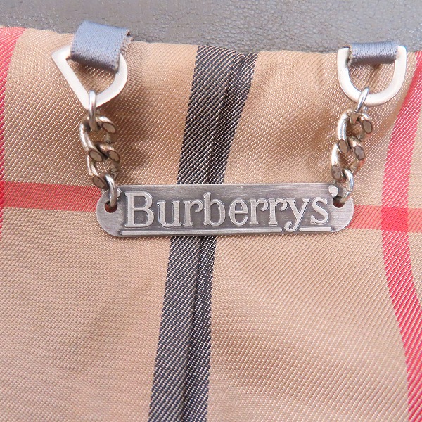 実際に弊社で買取させて頂いたBurberrys/バーバリー レザーブルゾン/Lの画像 3枚目