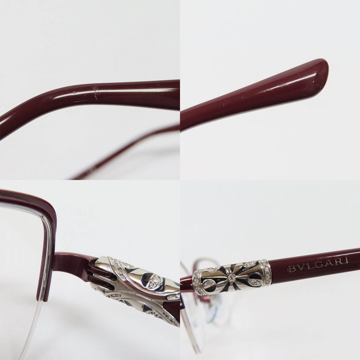 実際に弊社で買取させて頂いたBVLGARI/ブルガリ メガネフレーム アイウェア 2171-B 2002の画像 7枚目