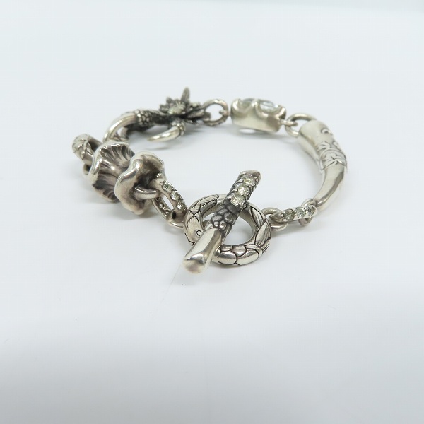 実際に弊社で買取させて頂いた【ギャラ/宝石鑑別書付】Bloody Mary/ブラッディマリー ナイトレイヴン ブレスレットの画像 3枚目