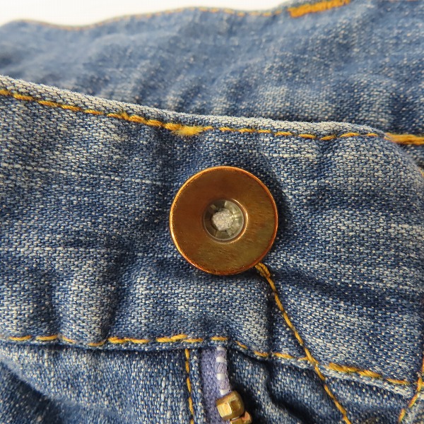 実際に弊社で買取させて頂いたkolor/カラー 裾カットオフ ストレッチ テーパード デニムパンツ/19WCM-P27123S/2の画像 4枚目