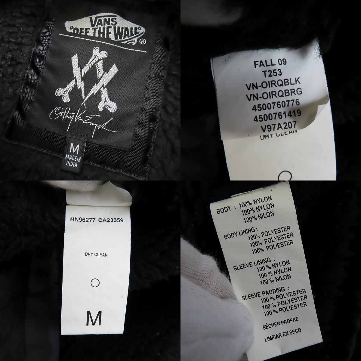 実際に弊社で買取させて頂いたVANS×Cathy Van Engel/バンズ コーチジャケット/Mの画像 2枚目