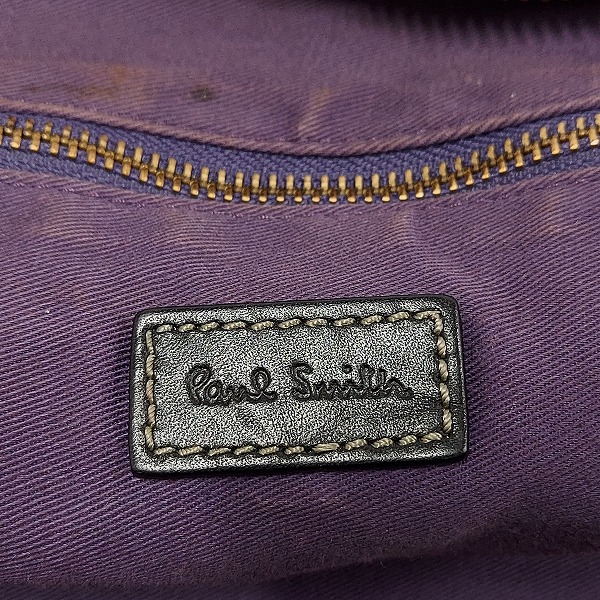 実際に弊社で買取させて頂いたPaul Smith/ポールスミス マルチストライプ ミニクーパー 転写プリント ボストン/ショルダーバッグの画像 5枚目