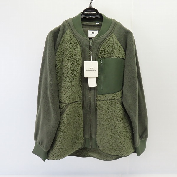 実際に弊社で買取させて頂いた【未使用】UNIQLO×White Mountaineering/ユニクロ フリース フルジップジャケット (長袖) オリーブ L