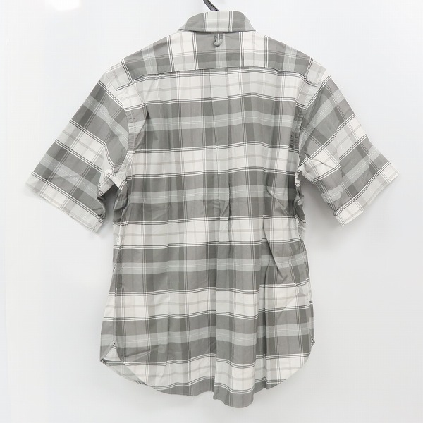 実際に弊社で買取させて頂いたBLACK FLEECE by Brooks Brothers/ブラックフリースバイブルックスブラザーズ チェックシャツ グレー/ホワイト/BB3の画像 1枚目