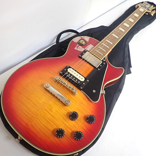 実際に弊社で買取させて頂いた★【使用感有り】Epiphone/エピフォン Les Paul Custom/レスポール カスタム ダンカン製PU搭載 ソフトケース付
