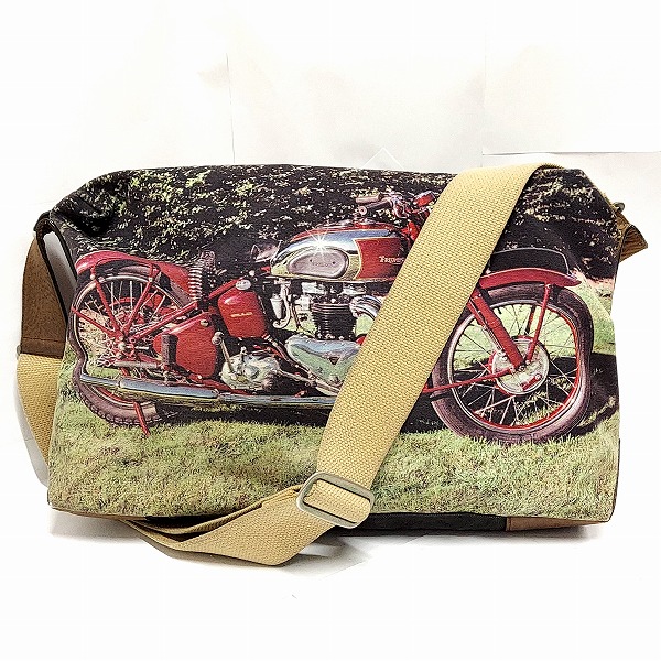 実際に弊社で買取させて頂いたPaul Smith/ポールスミス TRIUMPH 転写 ショルダーバッグ