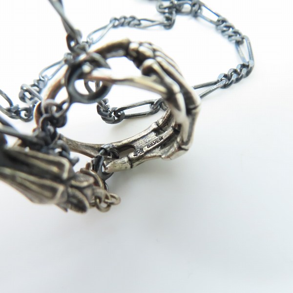 実際に弊社で買取させて頂いた【ギャラ付】Bloody Mary/ブラッディマリー Pheles フェレス チェーン＆レザー ネックレスの画像 5枚目