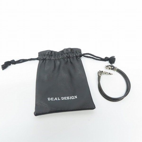 実際に弊社で買取させて頂いたDEAL DESIGN/ディールデザイン クロストップ レザー ブレスレットの画像 7枚目