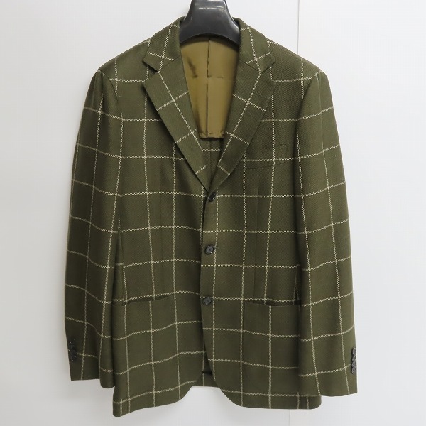 実際に弊社で買取させて頂いたUNITED ARROWS/ユナイテッドアローズ UADT ウィンドウペイン 3B コンフォート/ウールテーラードジャケット 44