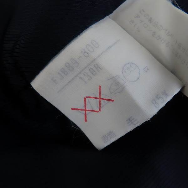 実際に弊社で買取させて頂いたBurberrys/バーバリーズ レディース ビンテージ シルク混ウールセットアップ ジャケット/スカート13BRの画像 3枚目