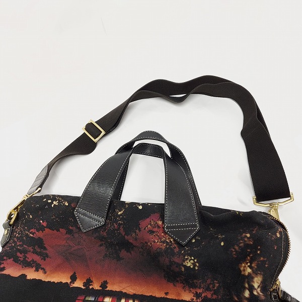 実際に弊社で買取させて頂いたPaul Smith/ポールスミス マルチストライプ ミニクーパー 転写プリント ボストン/ショルダーバッグの画像 8枚目