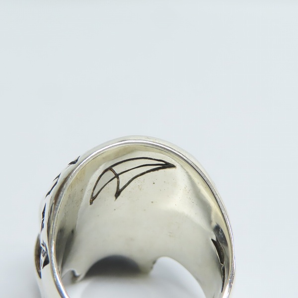 実際に弊社で買取させて頂いたCRAZY PIG/クレイジーピッグ MEMENTO MORI SKULL RING/メメントモリ スカルリング 22号の画像 6枚目