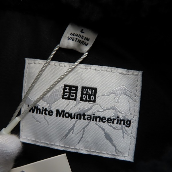 実際に弊社で買取させて頂いた【未使用】UNIQLO×White Mountaineering/ユニクロ フリースオーバーサイズプルオーバー (長袖) ブラック Lの画像 2枚目