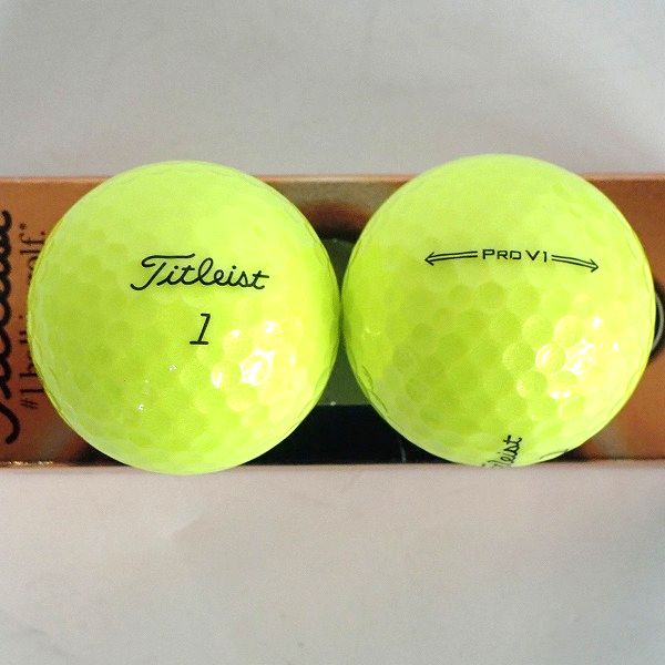 実際に弊社で買取させて頂いた【未使用】Titleist/タイトリスト PRO V1/ PRO V1x イエロー ゴルフボール 1ダースの画像 2枚目