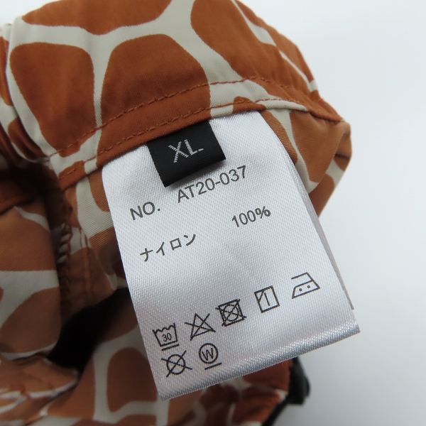実際に弊社で買取させて頂いた【未使用】GRIP SWANY/グリップスワニー 20SS ATMOS別注 キリン柄ナイロンギアショーツ/XLの画像 3枚目