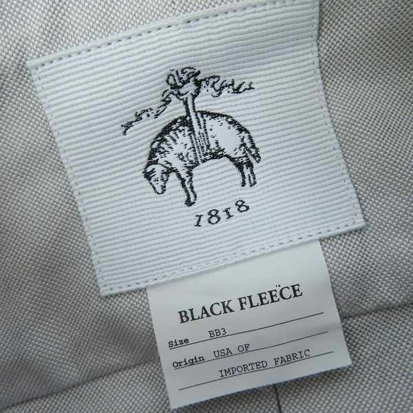 実際に弊社で買取させて頂いたBLACK FLEECE by Brooks Brothers/ブラックフリース ブルックスブラザーズ ボタンダウン 長袖シャツ グレー/BB3の画像 2枚目