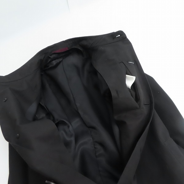 実際に弊社で買取させて頂いたPS Paul Smith/ポールスミス カシミア混 トレンチコート Lの画像 5枚目