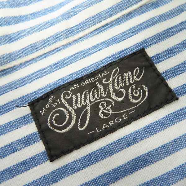 実際に弊社で買取させて頂いたSUGAR CANE/シュガーケーン インディゴタンガリー ストライプ ネルシャツ 長袖シャツ SC28442/Lの画像 2枚目