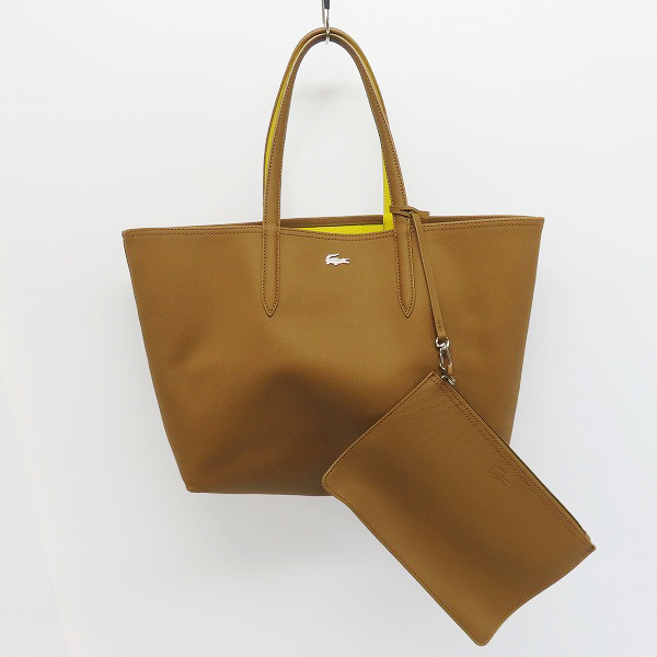 実際に弊社で買取させて頂いたLACOSTE/ラコステ ポーチ付き リバーシブル トートバッグ