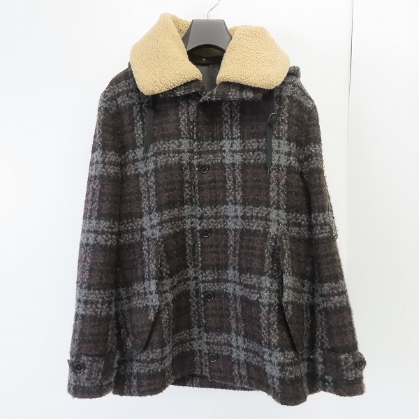 実際に弊社で買取させて頂いたPaul Smith/ポールスミス 着脱 ボア付き フードコート/ジャケット ウール PP-BM-32004/M