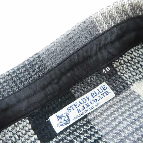 実際に弊社で買取させて頂いたR.J.B FLAT HEAD/フラットヘッド ブロックチェック ウエスタンシャツ/40の画像 2枚目