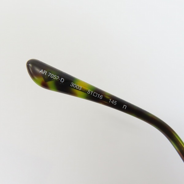 実際に弊社で買取させて頂いたGIORGIO ARMANI/ジョルジオアルマーニ メガネフレーム アイウェア AR7052-Dの画像 5枚目