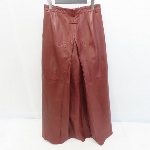 実際に弊社で買取させて頂いたJEAN PAUL GAULTIER HOMME/ジャンポールゴルチェオム シープスキン レザースカートパンツ 46の画像 1枚目