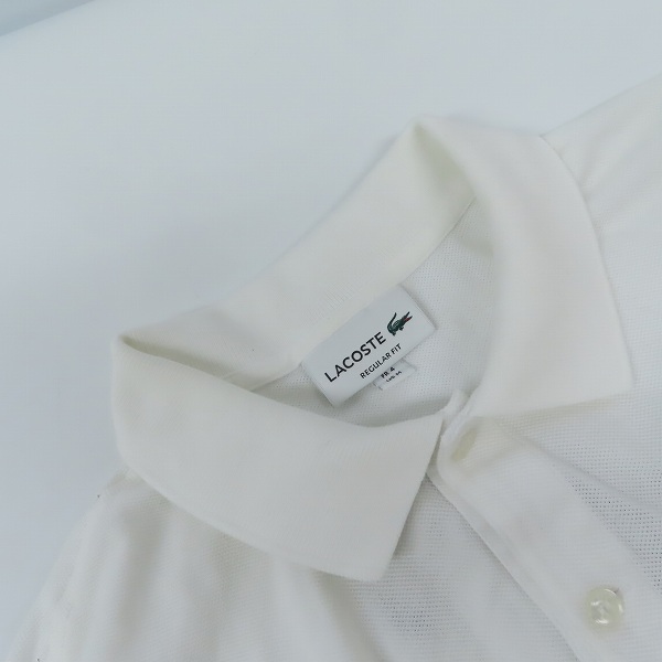 実際に弊社で買取させて頂いたLACOSTE/ラコステ パームツリーロゴ 鹿の子ポロシャツ PH4258/Mの画像 5枚目