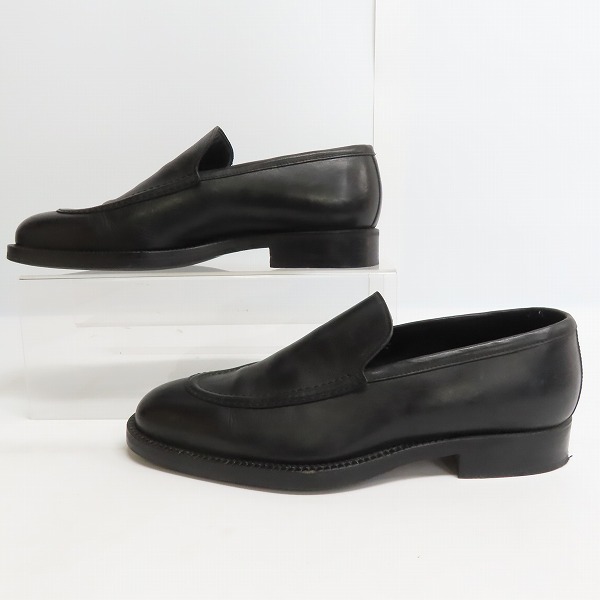 実際に弊社で買取させて頂いたGIORGIO ARMANI/ジョルジオアルマーニ Uチップ スリッポン レザーシューズ/43の画像 3枚目