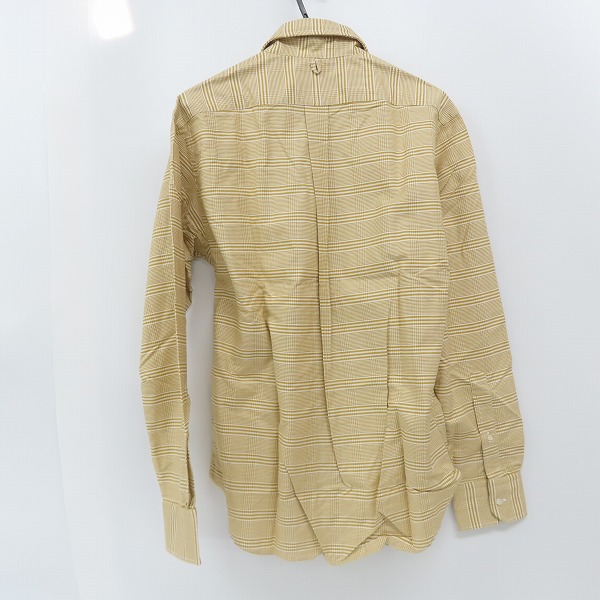 実際に弊社で買取させて頂いたBLACK FLEECE by Brooks Brothers/ブラックフリースバイブルックスブラザーズ チェック イエロー/ホワイト B.D.シャツ/BB3の画像 1枚目