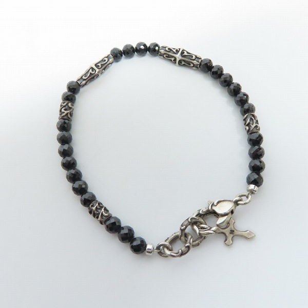 実際に弊社で買取させて頂いた【ギャラ付】Bloody Mary/ブラッディマリー ARKADIA Ritual リチュアル ブラックスピネル ブレスレット/19cmの画像 4枚目