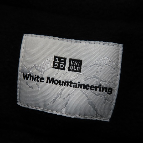 実際に弊社で買取させて頂いた【未使用】UNIQLO×White Mountaineering/ユニクロ フリース フルジップジャケット (長袖) ブラック Lの画像 2枚目