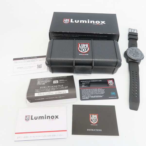 実際に弊社で買取させて頂いた【未使用】LUMINOX/ルミノックス NAVY SEAL 3500 SERIES Ref.3501.BO.L ネイビーシールズ ブラックアウト 腕時計の画像 6枚目