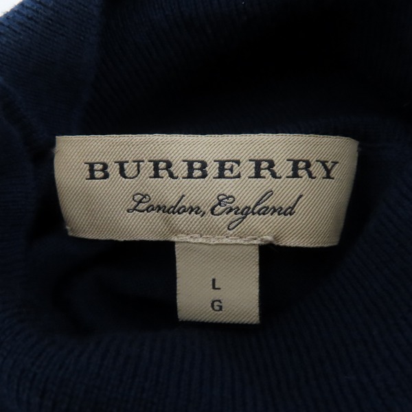 実際に弊社で買取させて頂いた【JPタグ】BURBERRY/バーバリー タートルネックニット/Lの画像 2枚目