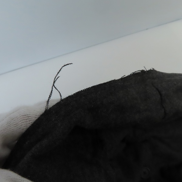 実際に弊社で買取させて頂いたDIET BUTCHER SLIM SKIN/ダイエット ブッチャースリムスキン ストール付コートの画像 4枚目