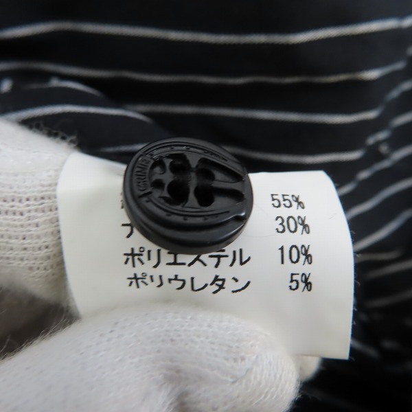 実際に弊社で買取させて頂いたCRIMIE/クライミー 刺繡 ストライプ OPカラーシャツ/XLの画像 3枚目