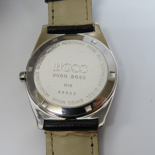 実際に弊社で買取させて頂いたHUGO BOSS/ヒューゴボス クオーツ 腕時計【動作未確認】の画像 3枚目