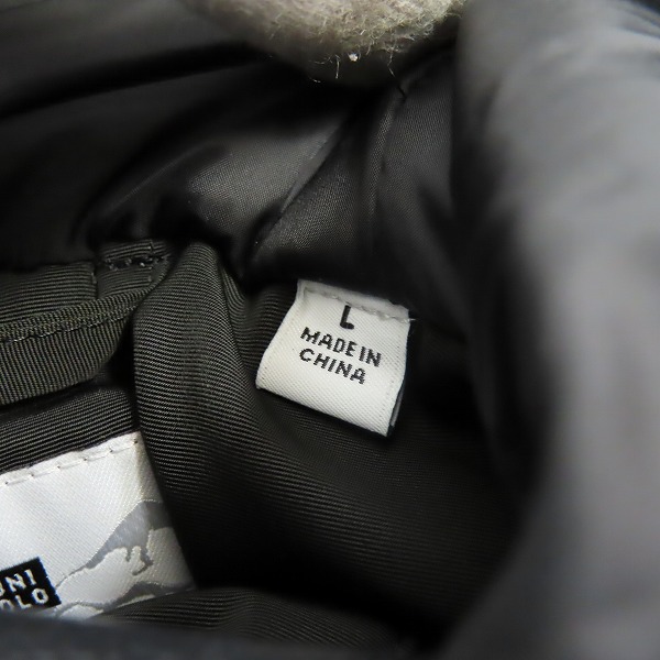 実際に弊社で買取させて頂いた【未使用】UNIQLO×White Mountaineering/ユニクロ ハイブリッドダウン オーバーサイズパーカ ブラック Lの画像 3枚目