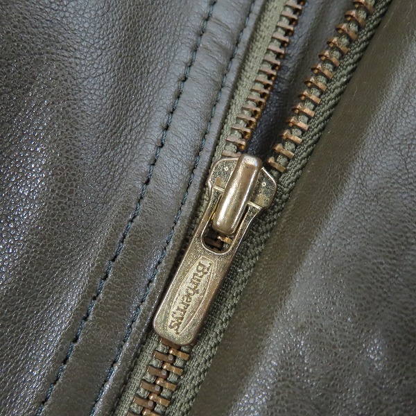 実際に弊社で買取させて頂いたBurberrys/バーバリー レザーブルゾン/Lの画像 5枚目